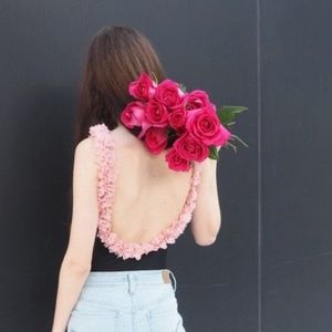 floral swimsuit black